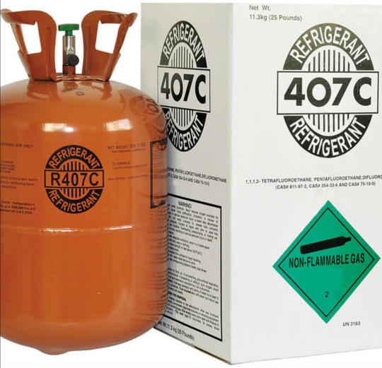 25 lbs R-407C Refrigerant, Factory Sealed