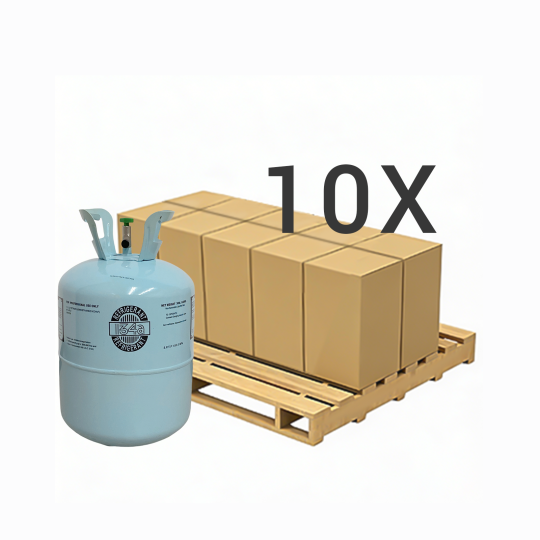 30 lbs R-134a (R-134a) Refrigerant Gas - 10 Cylinders