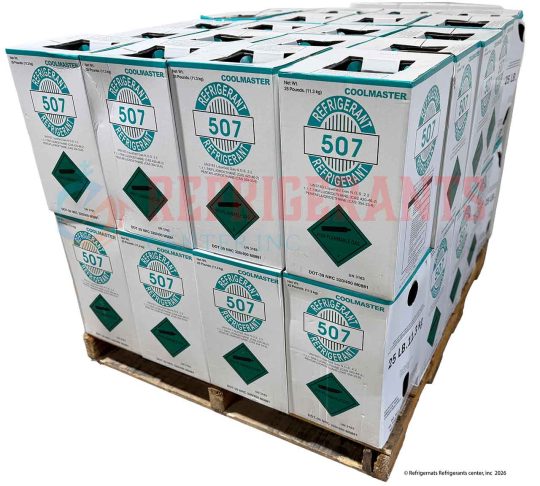 R-507 Refrigerant - Full Pallet (40 Ă— 25 lbs)