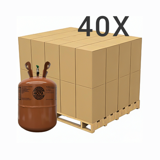 25 lbs R-407A (R-407A) Refrigerant Gas - 40 Cylinders