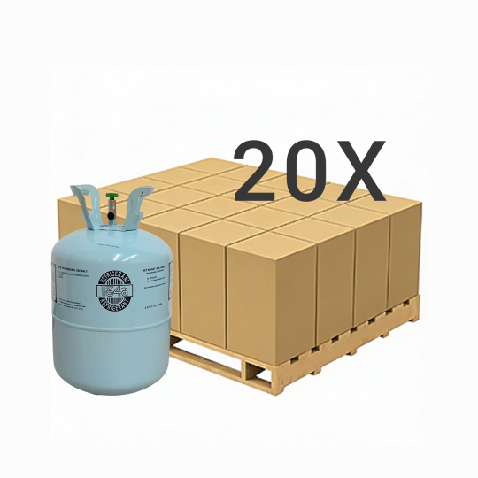 30 lbs R-134a (R-134a) Refrigerant Gas - 20 Cylinders