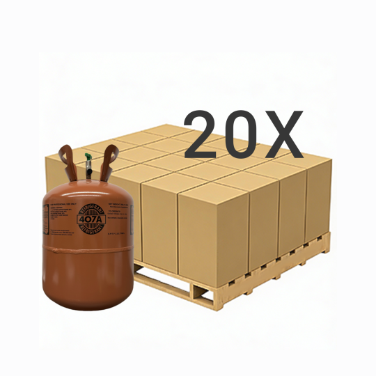 25 lbs R-407A (R-407A) Refrigerant Gas - 20 Cylinders