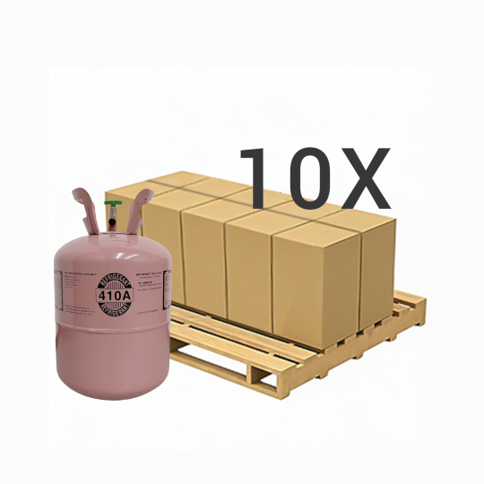 25 lbs R-410A (R-410A) Refrigerant Gas - 10 Cylinders