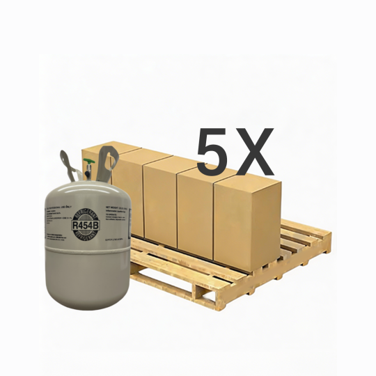 22 lbs R-454B (R-454B) Refrigerant Gas - 5 Cylinders