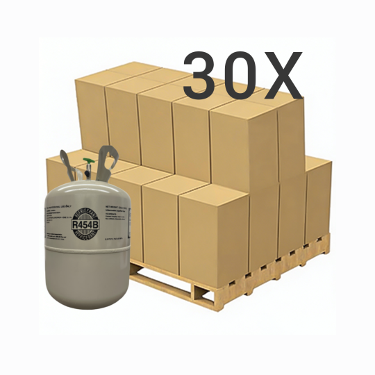 22 lbs R-454B (R-454B) Refrigerant Gas - 30 Cylinders