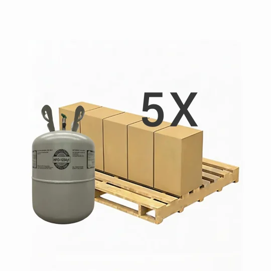 11 lbs R-1234yf (R-1234yf) Refrigerant Gas - 5 Cylinders
