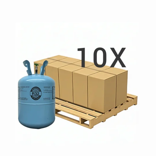 20.9 lbs R-32 (R-32) Refrigerant Gas - 10 Cylinders