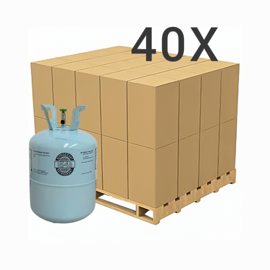 30 lbs R-134a (R-134a) Refrigerant Gas - 40 Cylinders