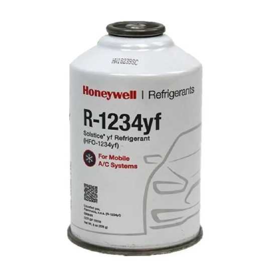 Honeywell R-1234yf Refrigerant - 8oz Self-Sealing Can, Mvac Use - Made in USA
