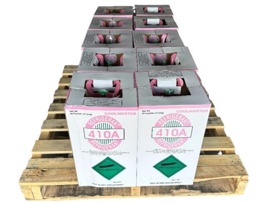Pack of 10 × 25 lbs R-410A Refrigerant
