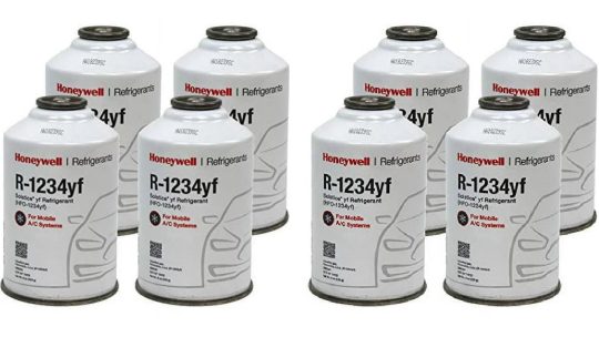 Honeywell R-1234yf Refrigerant - 8 Cans (8oz Each), Genuine