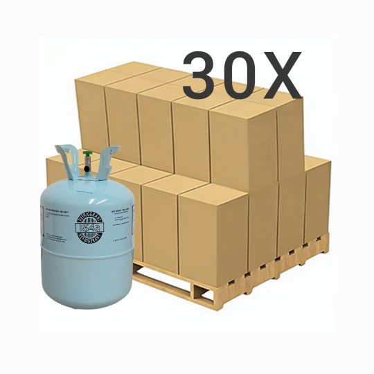 30 lbs R-134a (R-134a) Refrigerant Gas - 30 Cylinders