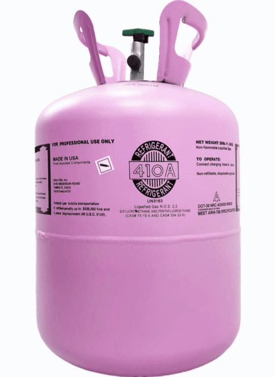 25 lbs R-410A Refrigerant, Virgin Sealed, HVAC
