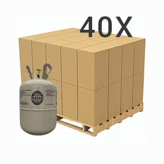 22 lbs R-454B (R-454B) Refrigerant Gas - 40 Cylinders