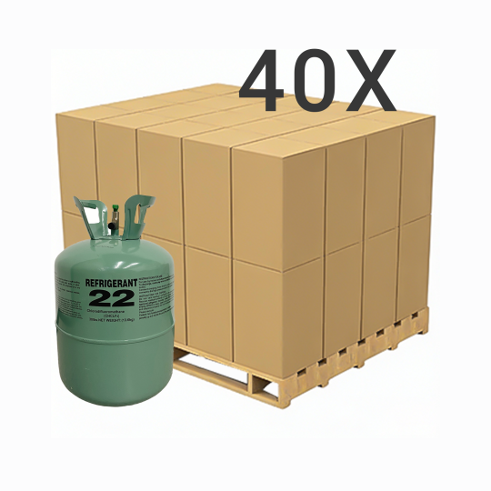 30 lbs R-22 (R-22) Refrigerant Gas - 40 Cylinders