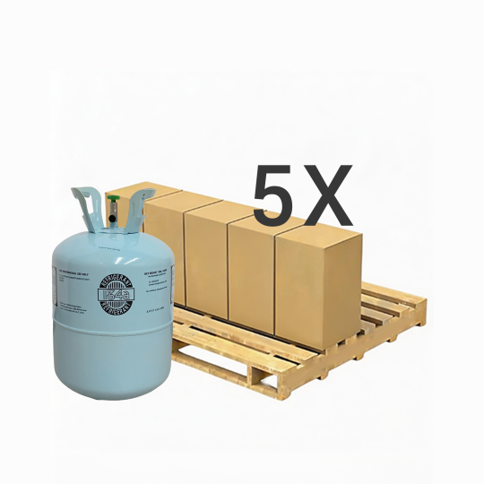 30 lbs R-134a (R-134a) Refrigerant Gas - 5 Cylinders
