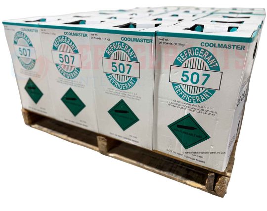 R-507 Refrigerant - Half Pallet (20 Ă— 25 lbs)