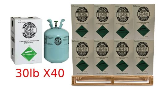 Full Pallet - 40 × 30 lbs R-134a Refrigerant, Automotive/HVAC