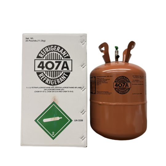 25 lbs R-407A (R-407A) Refrigerant Gas - 20 Cylinders
