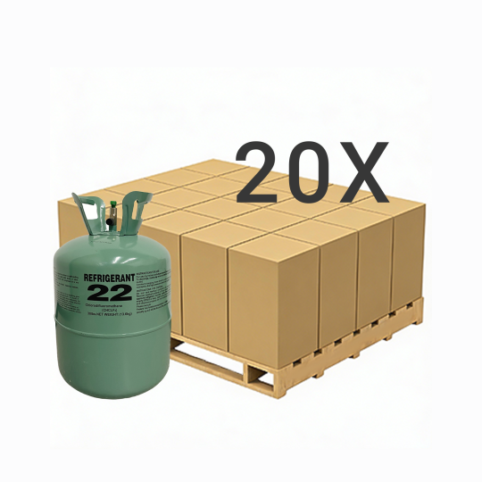 30 lbs R-22 (R-22) Refrigerant Gas - 20 Cylinders