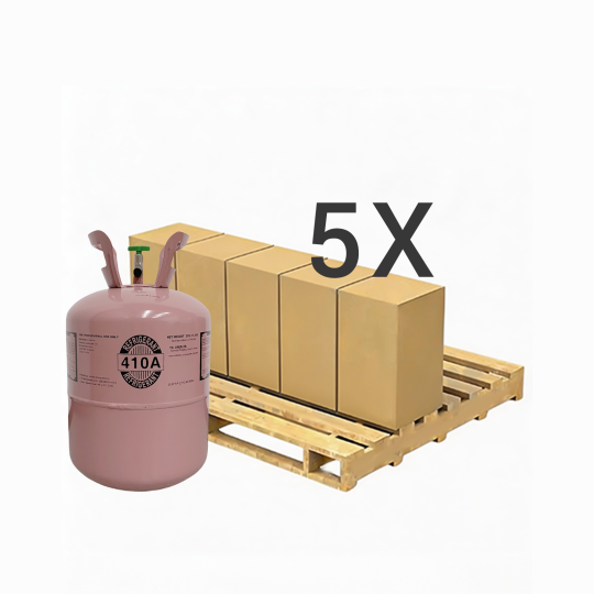 25 lbs R-410A (R-410A) Refrigerant Gas - 5 Cylinders